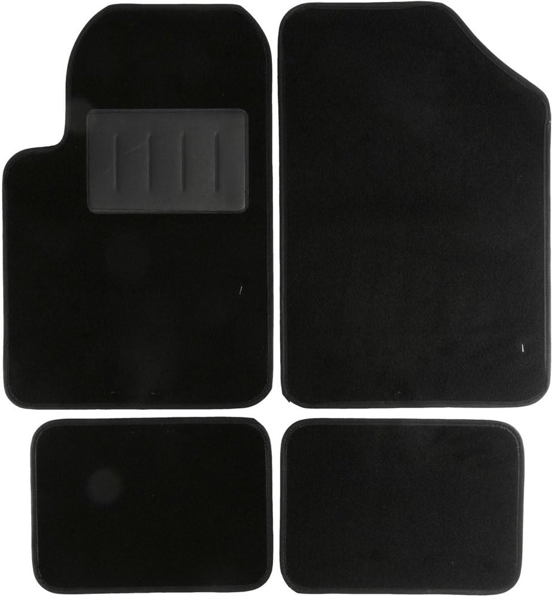 Vloerkleden set van 4 - universeel zwart tapijt - stijlvol en veelzijdig - perfect voor elke ruimte - ShopVlot