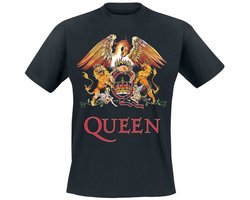 Queen Queen Crest Heren T-shirt - zwart - L