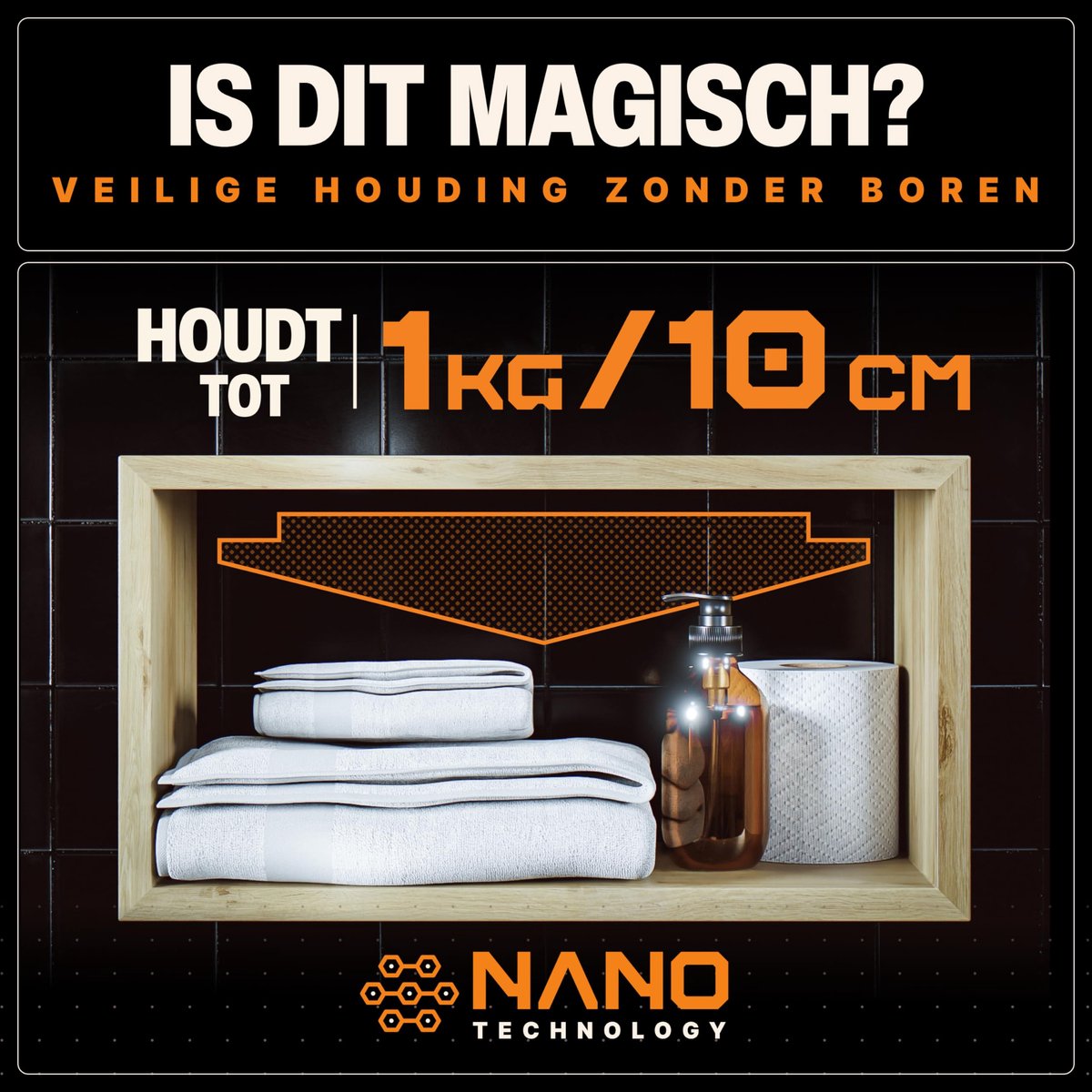 Dubbelzijdig plakband 2 m - nano tape - extra sterk - perfect voor allesplakken - ShopVlot