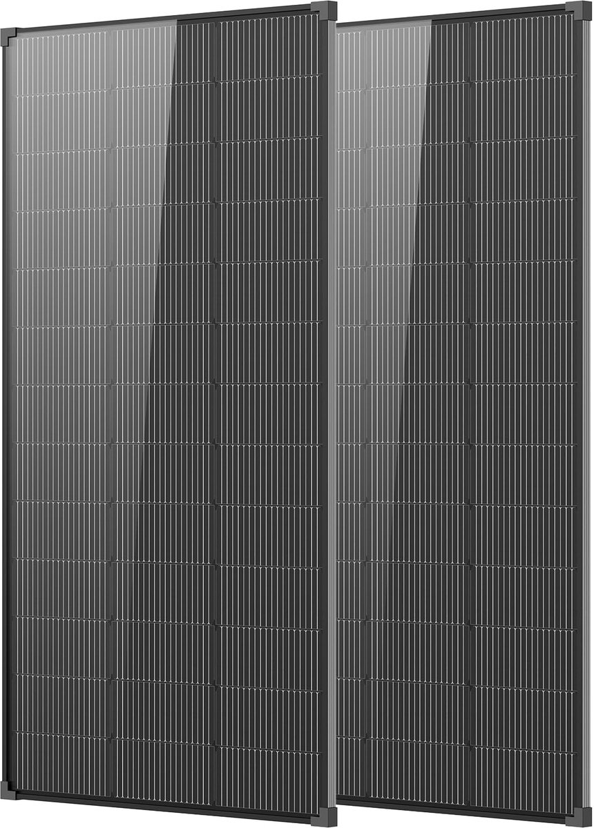 Zonnepaneel 400 W - 2 stuks 200 watt monokristallijn - IP68 waterdicht - ideaal voor off-grid gebruik - ShopVlot