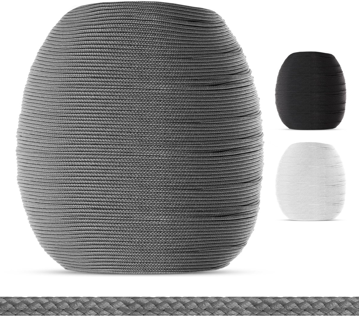 Trekkoord voor aluminium jaloezieën 1,4 mm - grijs - lengte 20 meter - geschikt voor vervanging - ShopVlot