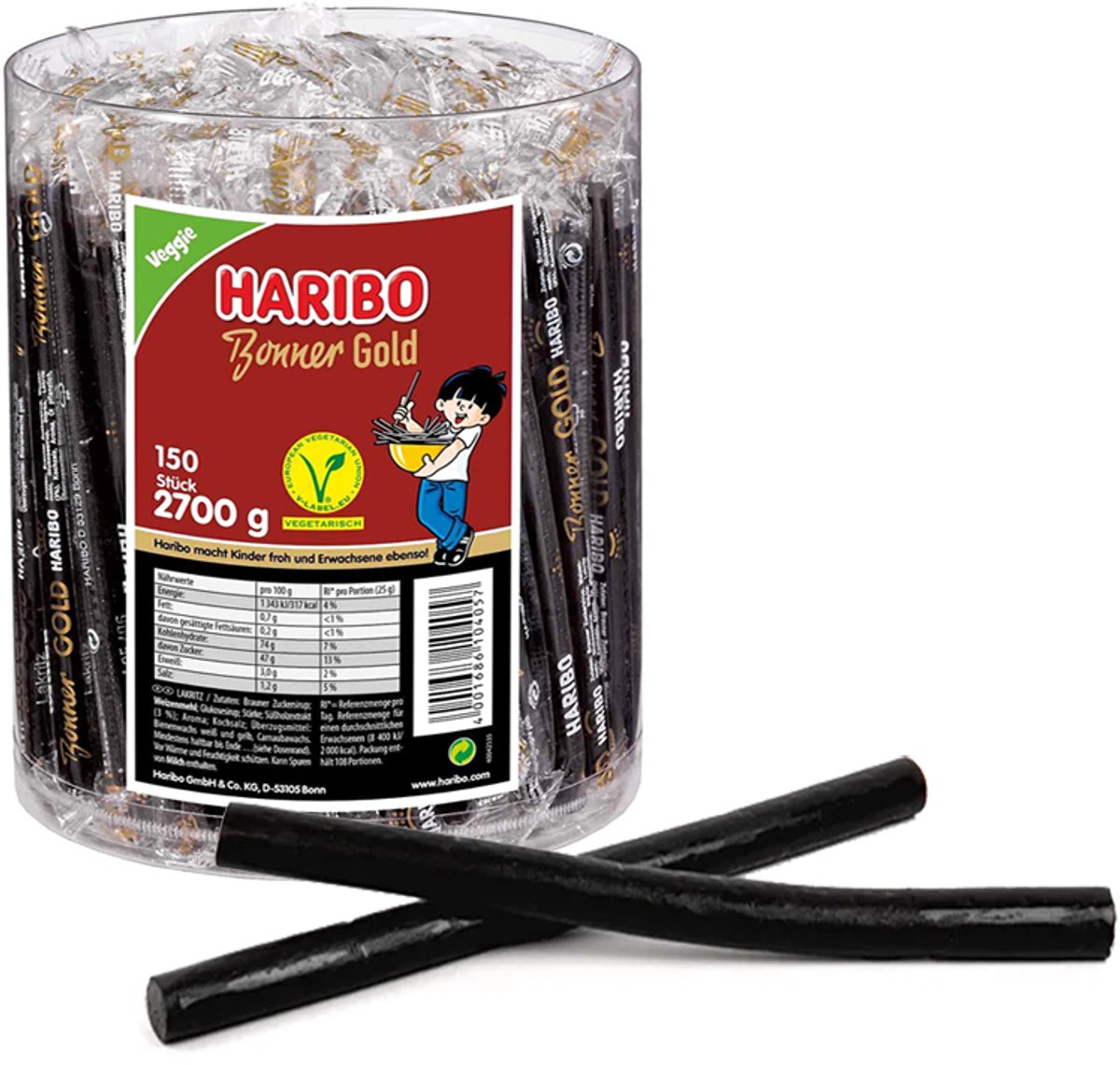 Haribo Bonner Gold - 150 stuks