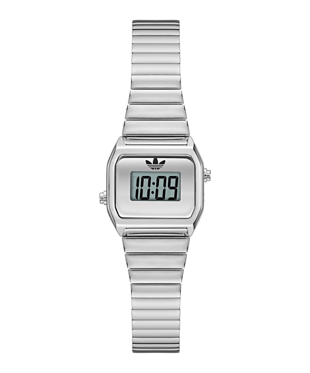 Adidas Originals Digital Two Xs AOST26527 Horloge - Staal - Zilverkleurig - Ø 20 mm