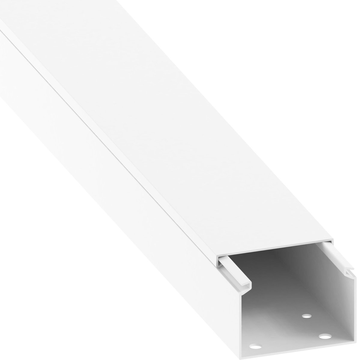 Kabelgoot 40 x 60 mm - PVC - Met montagegaten - Voor nette kabels - ShopVlot
