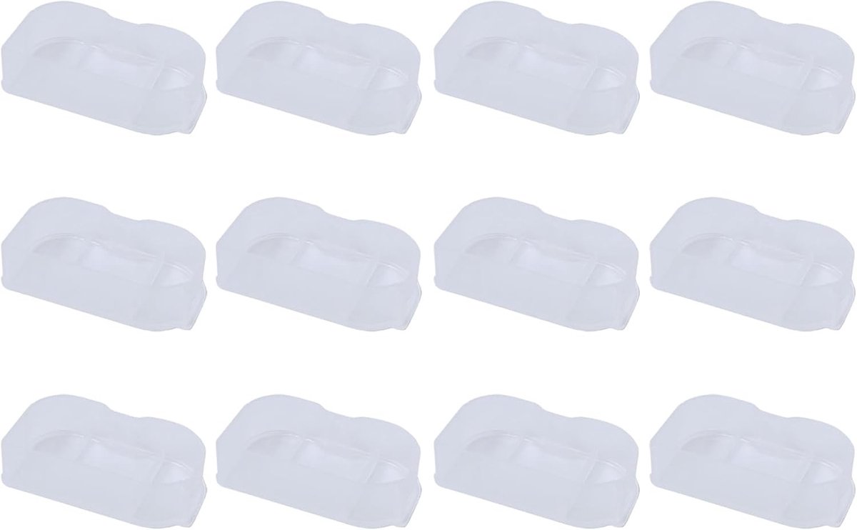 12x Transparante Batterijopslagdoos voor Camera - Bescherming voor EN-EL15, EL15A, EL15B, D500, D600, D610, Duurzaam en Lichtgewicht