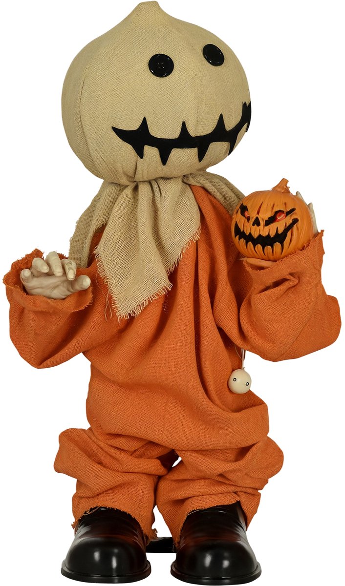 HOMCOM Halloween Decoraties Polyester, Staal 60L x 26B x 77H cm Oranje