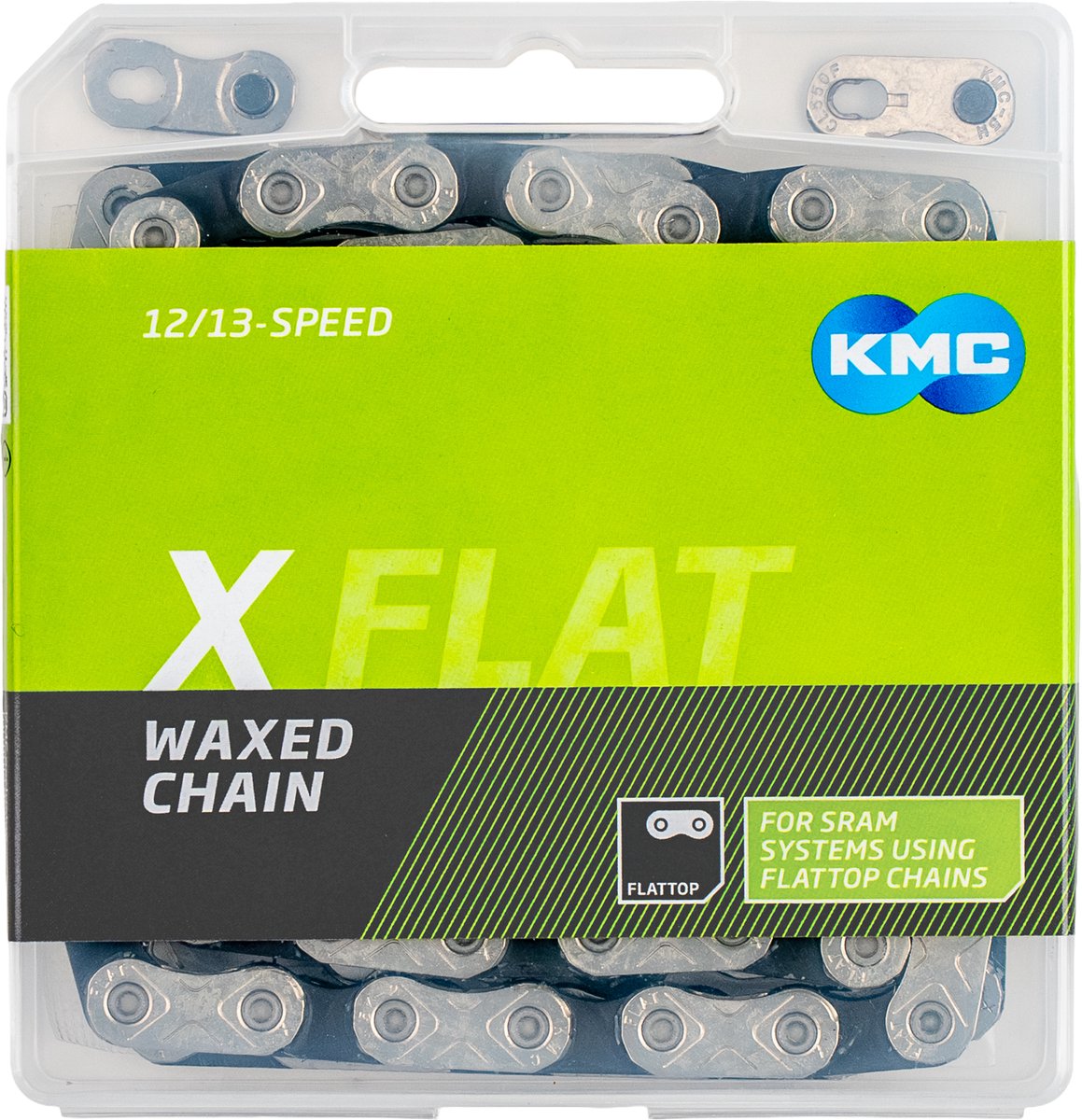 Kmc X-flat Waxed 12-13s Ketting Zilver 126 Links / 12-13s