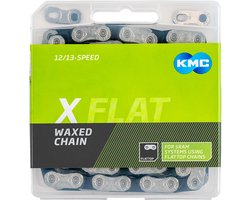 Kmc X-flat Waxed 12-13s Ketting Zilver 126 Links / 12-13s