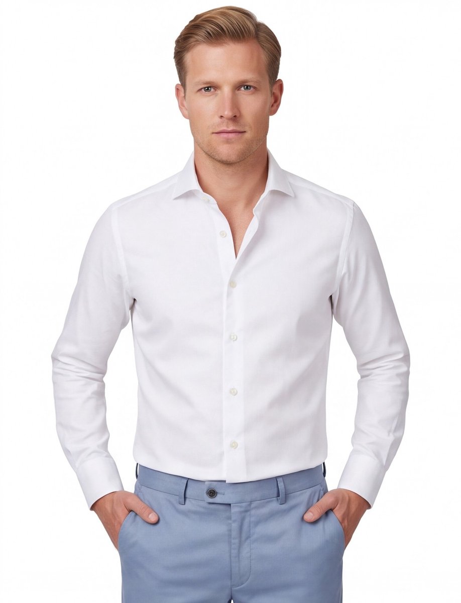 Overhemd Profuomo slim fit cutaway boord
