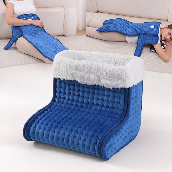 TEKROA 2-in-1 Voetenwarmer en Verwarmingsdeken