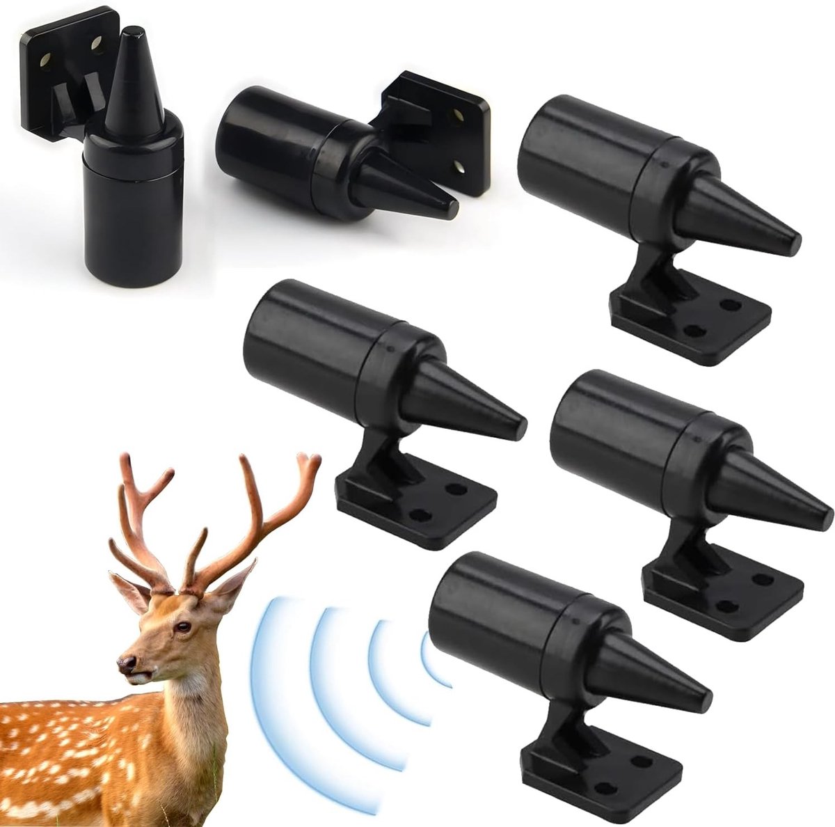 6 Pack Ultrasone Fluitjes voor Dieren, Waarschuwing voor Wild, Effectieve Dierpreventie
