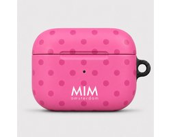 MIM Amsterdam - Hot Gossip - Geschikt voor AirPods Pro 3 - AirPod hoesje - Stippen print - AirPod hoesje met print - Shockproof- Cover voor AirPods - Trendy AirPod case