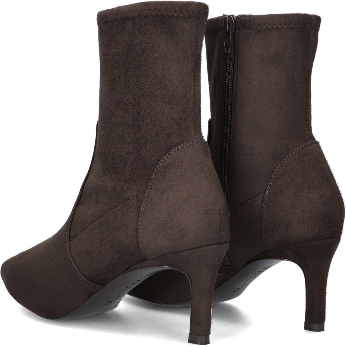 Unisa Lavoy Enkellaarsjes - Enkelboots met rits - Dames - Bruin - Maat 35