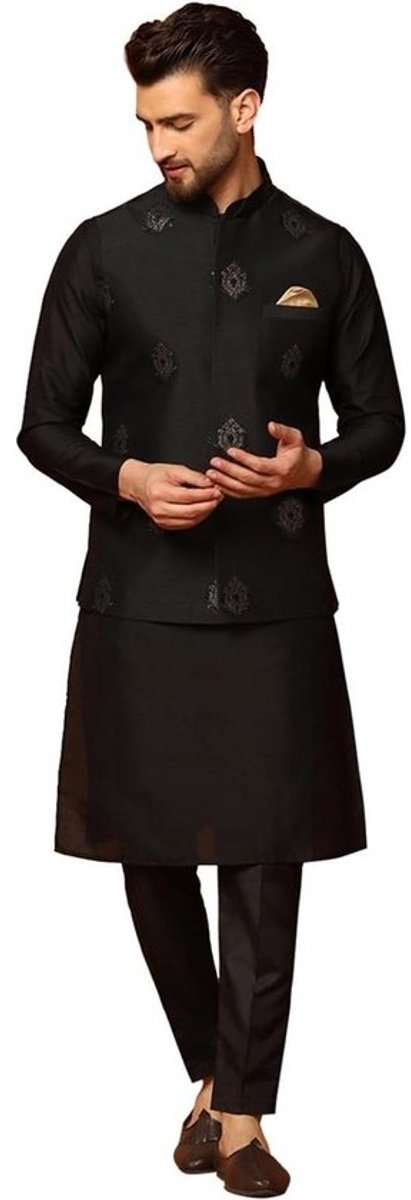 Traditionele Kurta Set voor Heren - Ethnische Kleding voor Bruiloften en Feestdagen