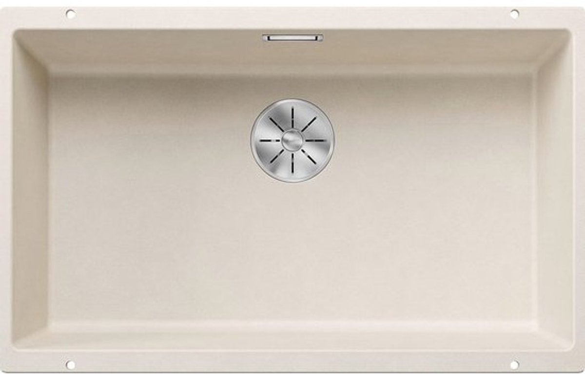 Granieten spoelbak 2 in 1 voor onderbouw 80 cm brede kasten