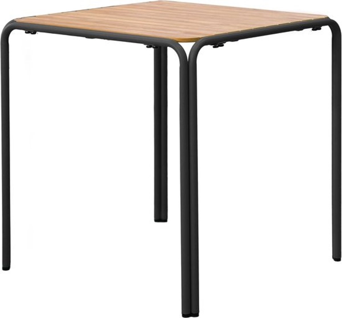 Bistro tuintafel - Buiten tafel - Genieten van buiten - Stapelbaar tot 5 stuks - 70 cm breed - Zwart