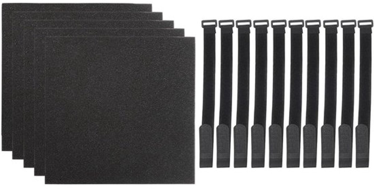 Ladder Pads - Stapelbed Hoezen - Veilig Klimmen - Verstelbare Bandjes - 5 Stuks - Zwart