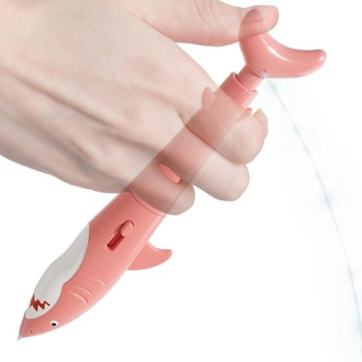 Waterspeelgoed Pen - Grap Speelgoed - Feestelijke Animaties - Haaienverrassing Effect - 15 cm - Roze