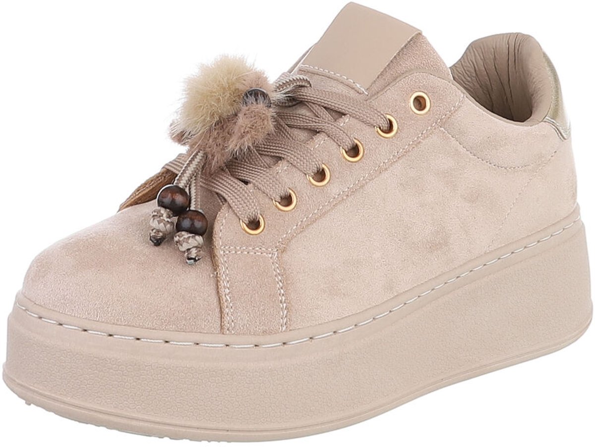 Veterschoen met platformzool - dames casual Mt:38