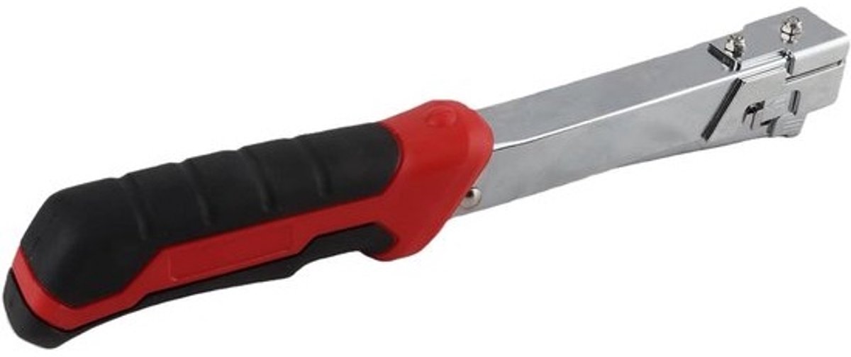 Nietmachine Spijkerhamer - Handspijkerhamer Tacker - Houtwerk Meubelstoffering - Gestroomlijnd Nagelladen - 30 cm - Zilver