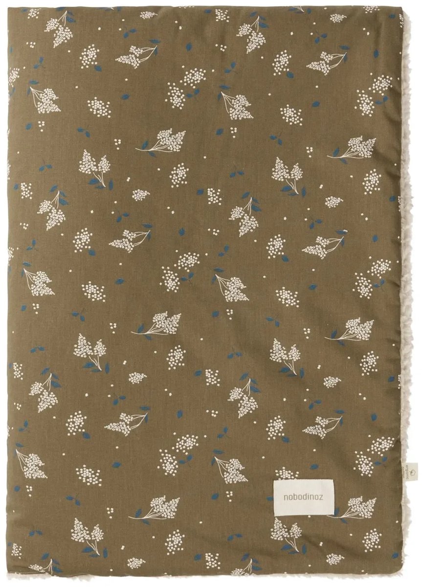 Nobodinoz STORIES Babydeken voor pasgeborenen, 70 x 100 cm, Kleur: Bruinlila