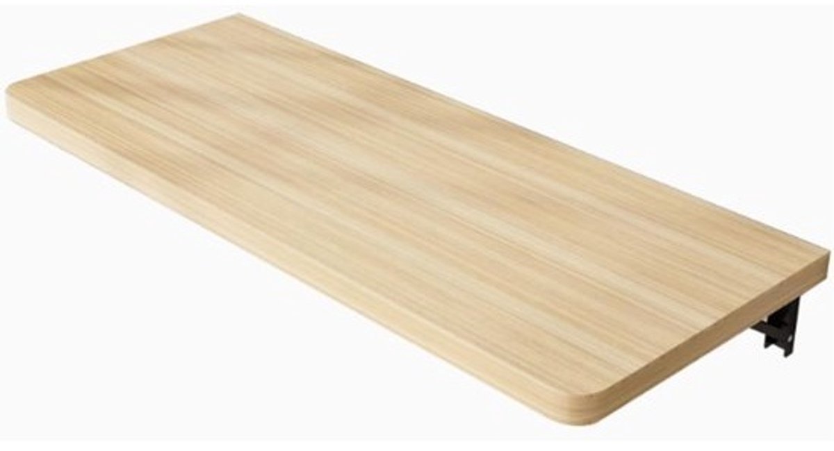 Klaptafel aan muur - Inklapbaar bureau - Ruimtebesparend werken - Zwevend ontwerp - Diverse maten - Houtkleur