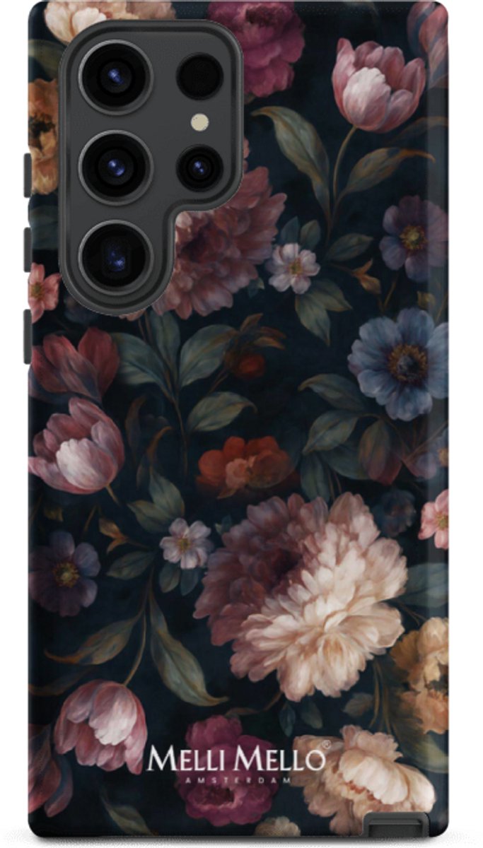 Melli Mello Telefoonhoesje Noir Bloom (Tough Case) - Samsung Galaxy S23 Ultra