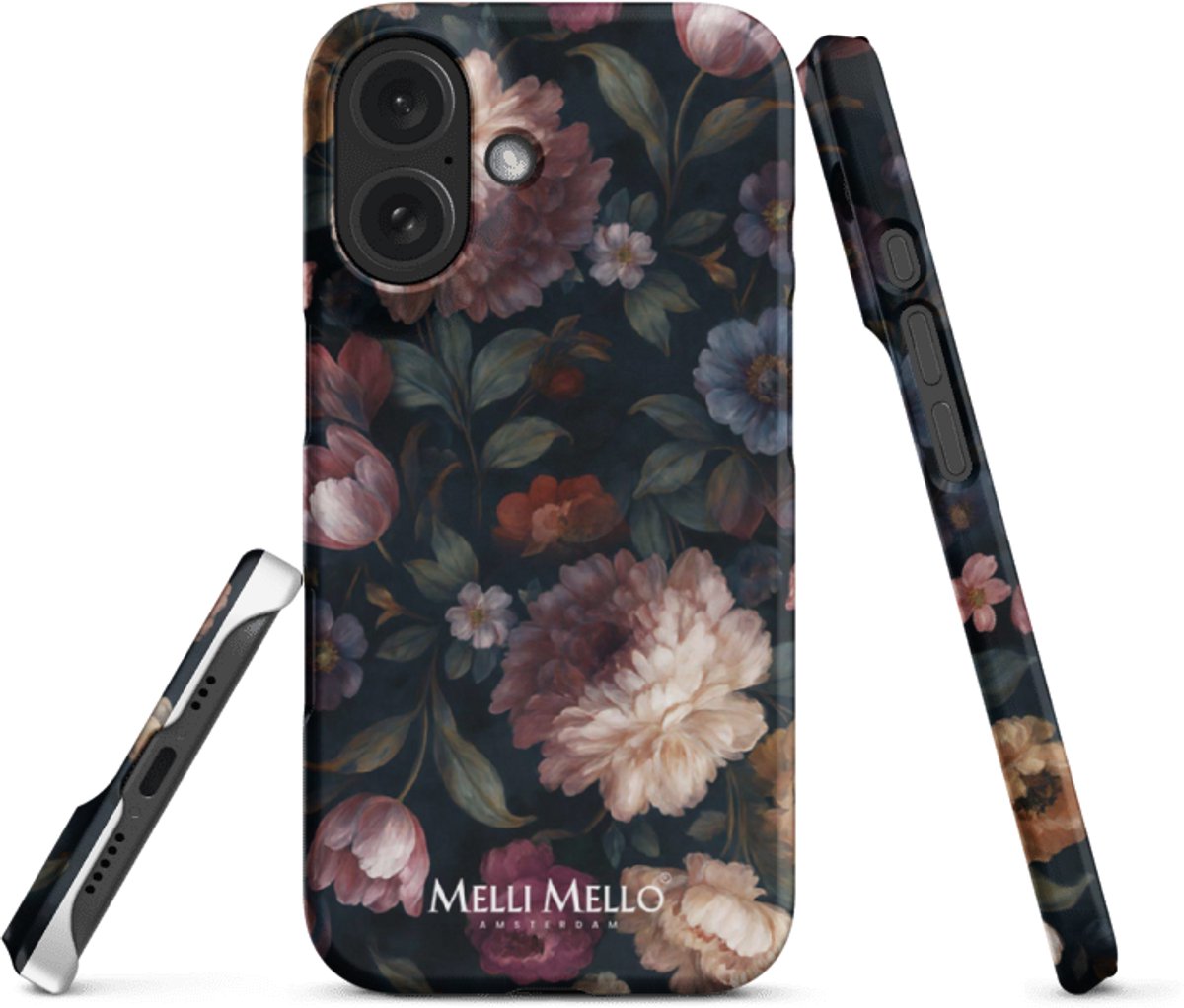 Melli Mello Telefoonhoesje Noir Bloom (Hard Case) - Apple iPhone 16