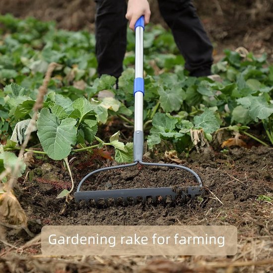 Hark met 14 tanden en een lengte van 180 cm voor efficiënt tuinonderhoud en bodemverwerking — afbeelding 2