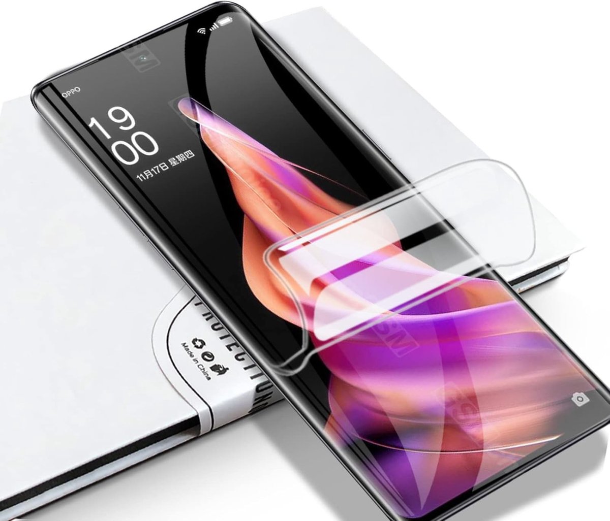 2 Stuks Hydrogel Screen Protector voor Flexibele Schermen - Full HD, Anti-Vingerafdruk, Krasbestendig en Beschermend voor Smartphones