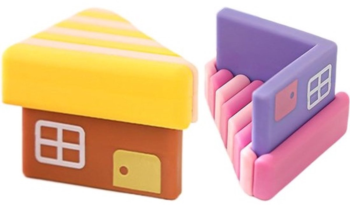 Hoekbeschermers Baby - Meubelbeschermers Kinderen - Babyveiligheid Huis - Zachte Schokdemping - 2 stuks - Geel