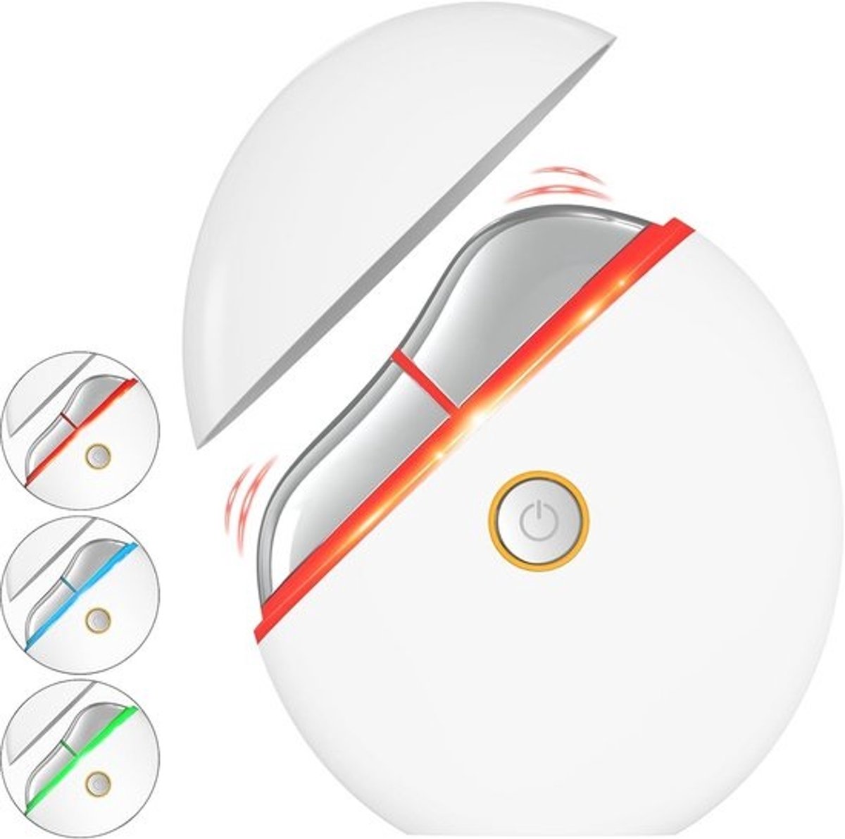 Gua Sha Gezichtsmassageapparaat met EMS, LED Lichttherapie & Warmte Vibratie - 4 Modi, 3 Intensiteiten - Anti-Aging & Huidverzorging