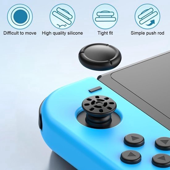 8 Paar Thumb Grips voor Switch Joy-Con Controllers - Joystick Doppen Analoge Stick Covers — afbeelding 3