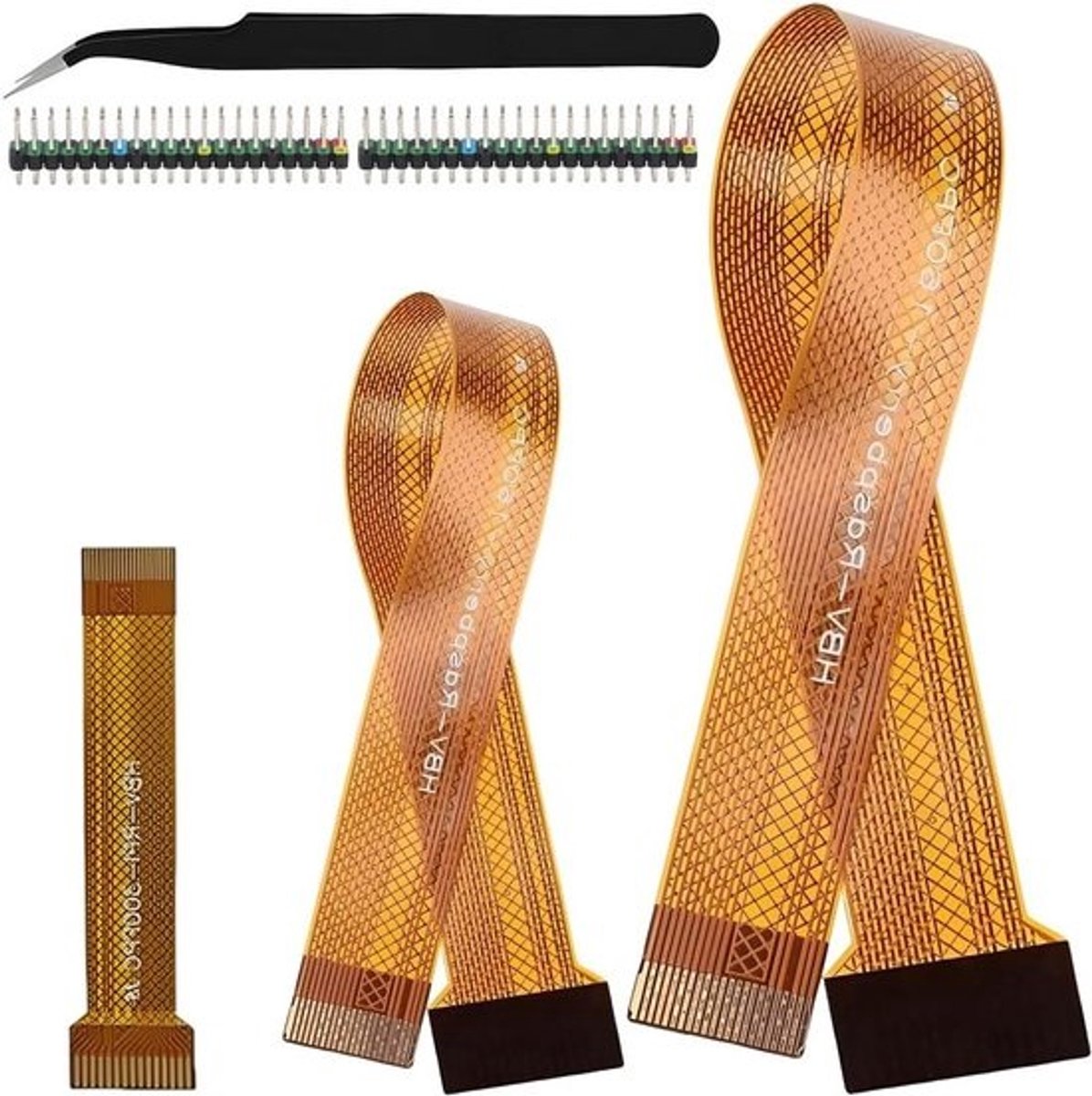 FFC Flex Kabel - Verlengsnoer Camera - Raspberry Pi Modificatie - Drie Verschillende Lengtes - 8cm 15cm 30cm - Grijs