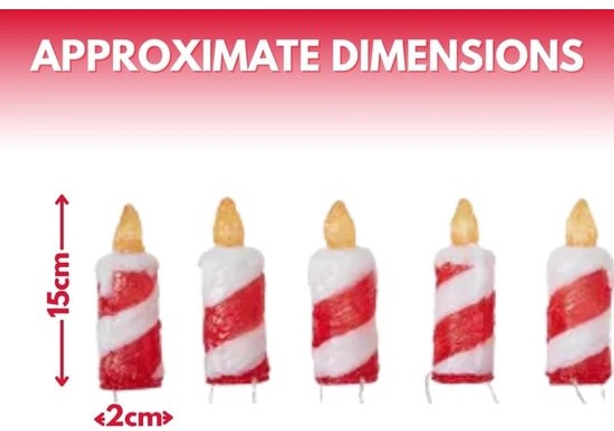 5 Pack LED Flickering Candle Kerst String Lights