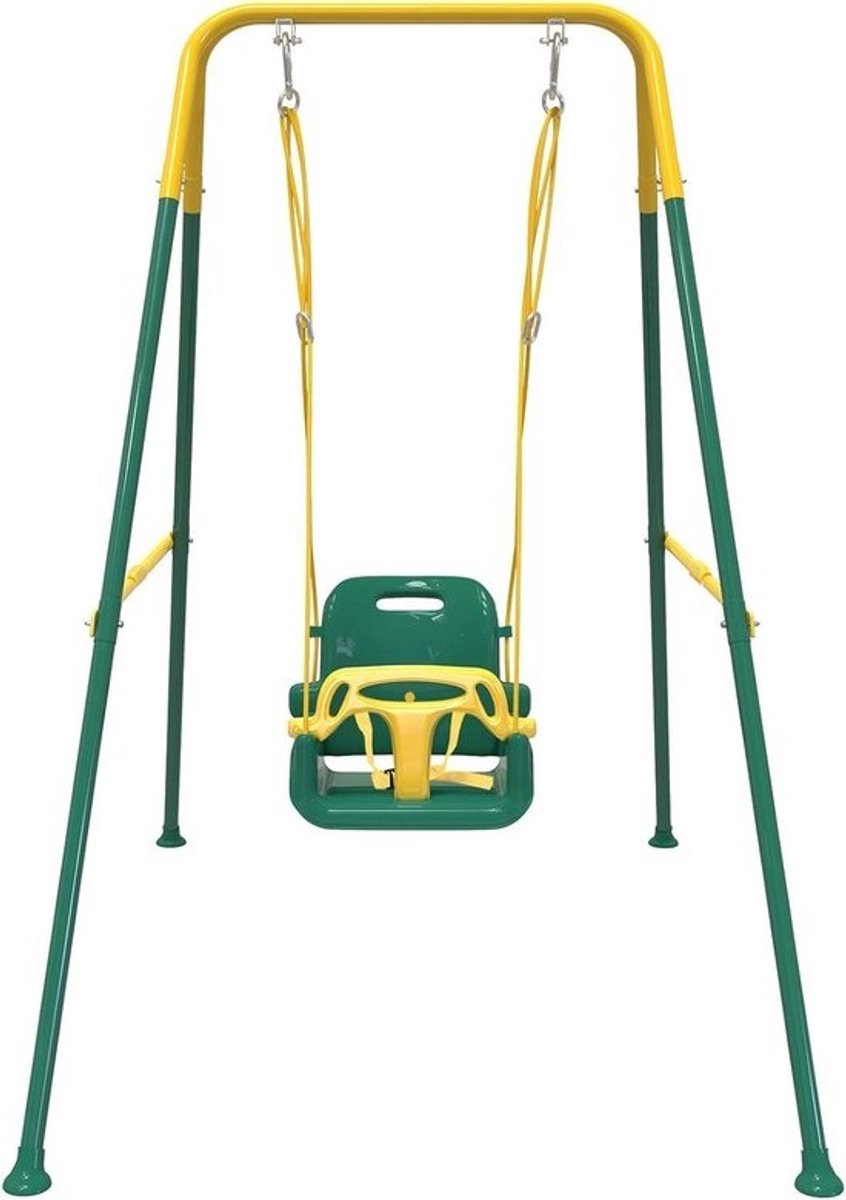 3-in-1 Babyschommel met Stevig Frame voor Binnen en Buiten