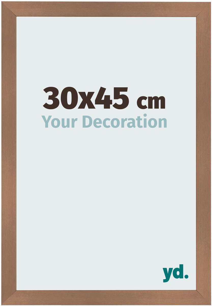 Your Decoration - Fotolijst 30x45 cm - MDF - Koper Decor - Bologna
