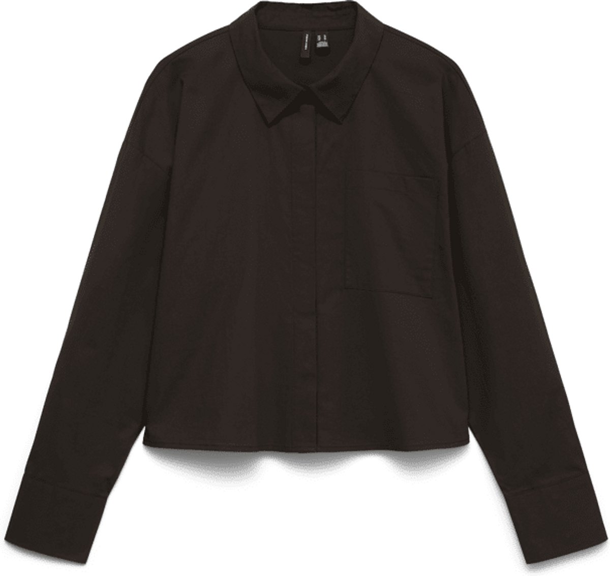 Vero Moda Vmmichee S Short Shirt Chocoate Torte | Bruin | Maat: L