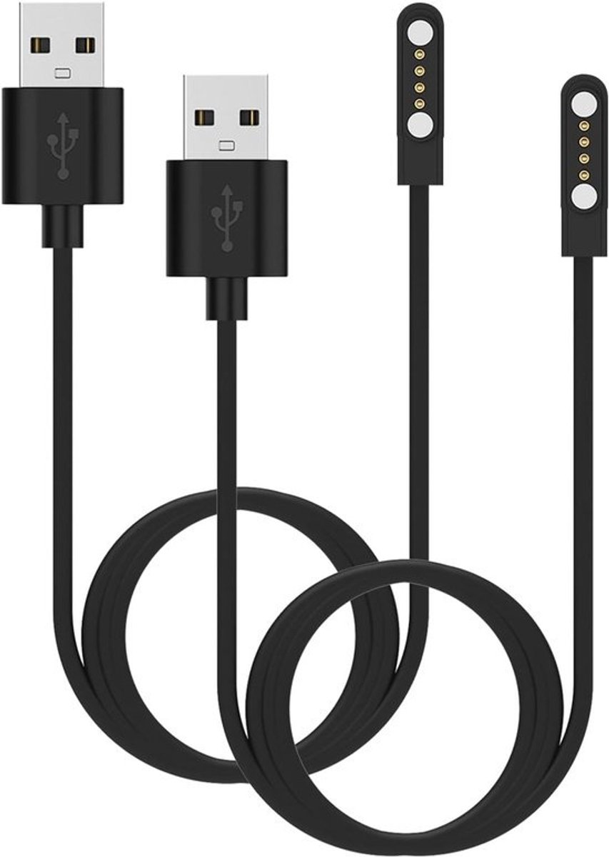 2-Pack Magnetische Oplaadkabels 4-Pin USB Vervanging voor AI Notitieblok Oplader, 60cm