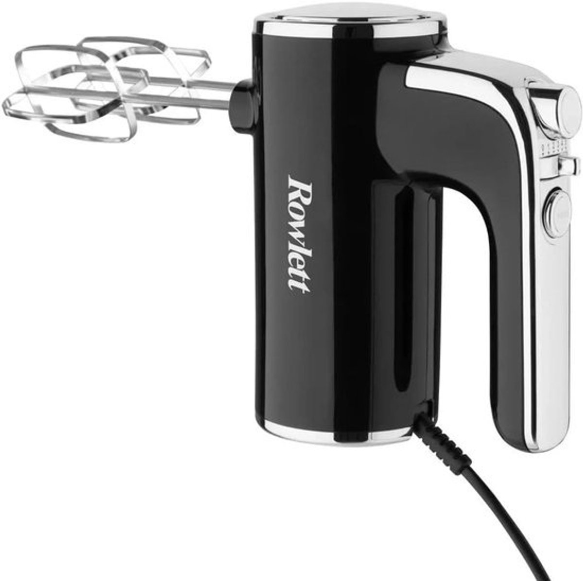 Krachtige Elektrische Handmixer Zwart met 6 Snelheden en Turbo - Incl. Gardes en Deeghaken