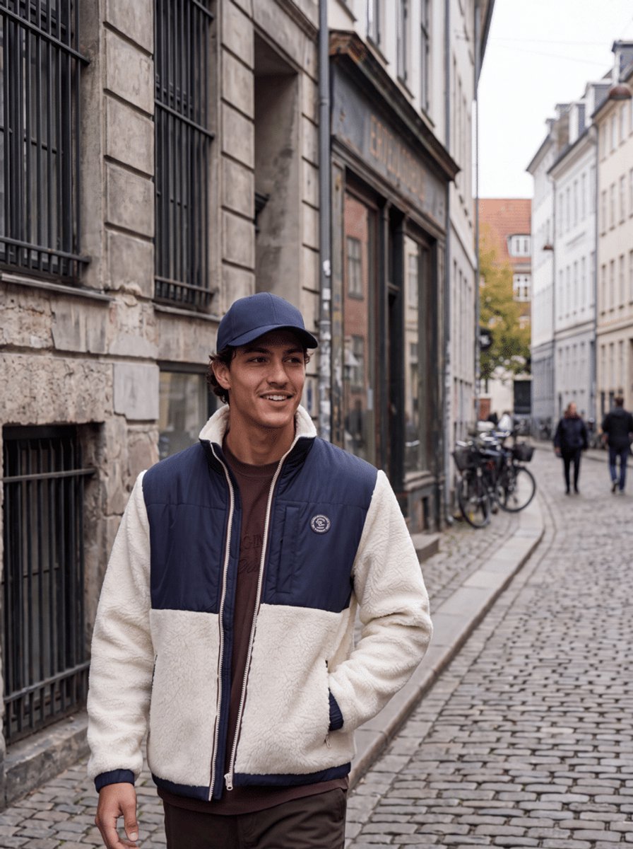 Jack&jones Jorfrederiksberg Teddy Jacket Sky Captain | Beige | Maat: L