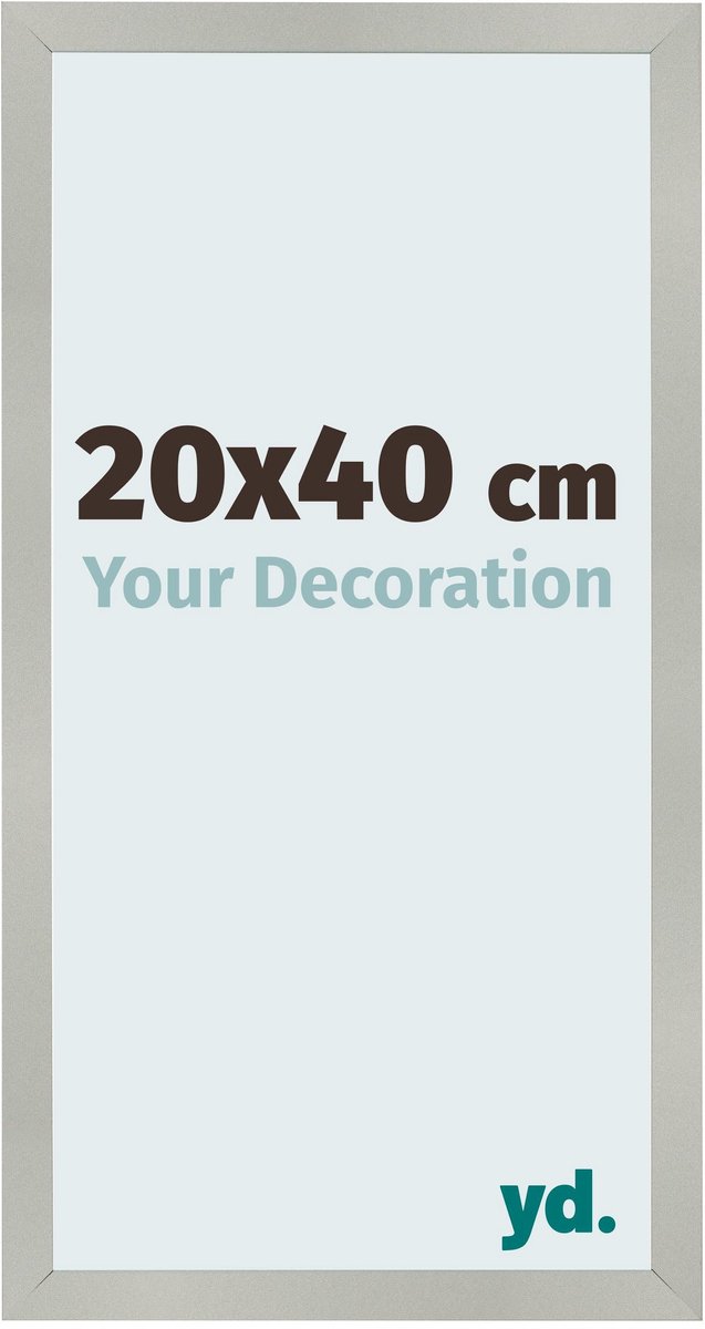 Your Decoration - Fotolijst 20x40 cm - MDF - Zilver Mat - Bologna