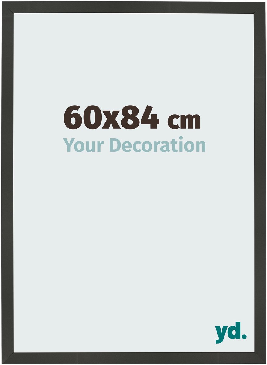 Your Decoration - Fotolijst 60x84 cm - MDF - Antraciet - Bologna