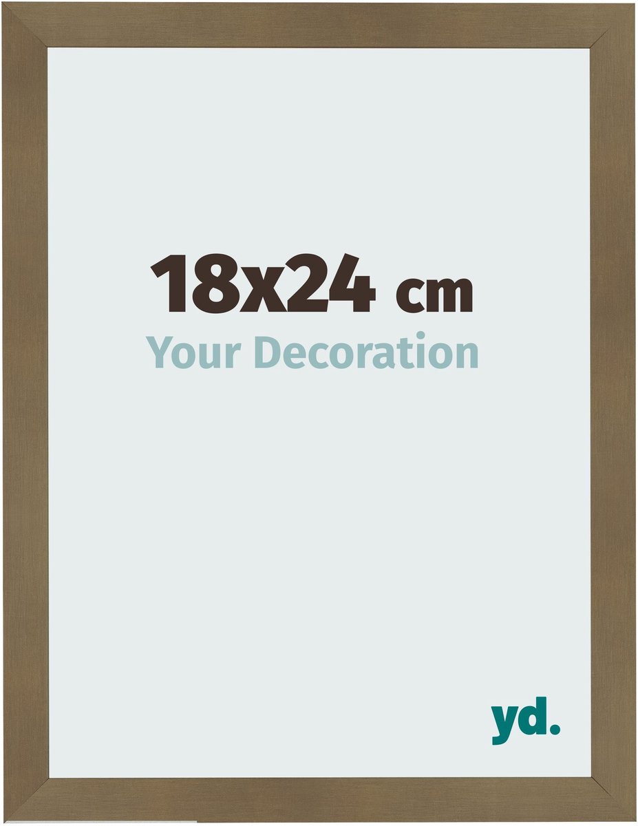 Your Decoration - Fotolijst 18x24 cm - MDF - Brons Decor - Bologna