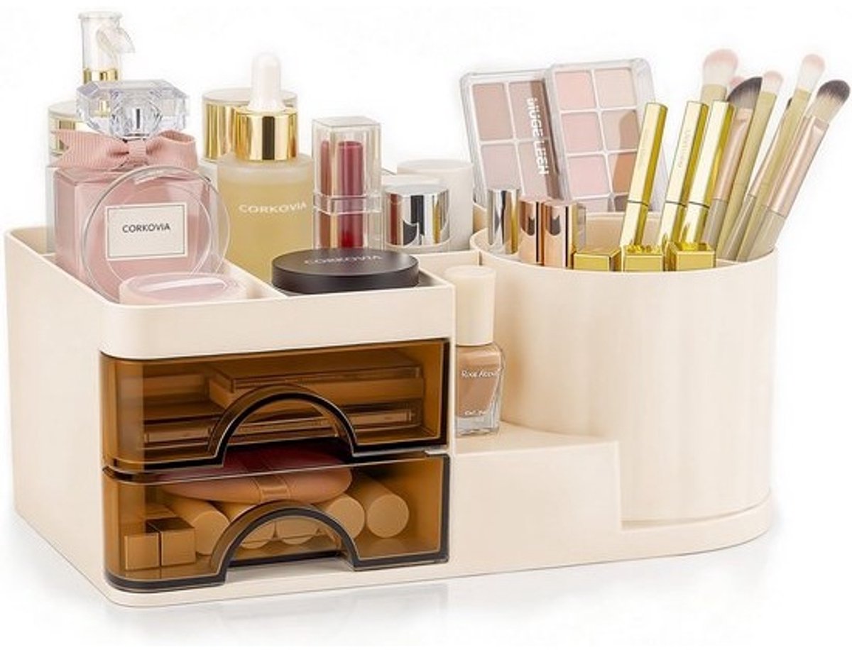 Make-up Organizer Wit - Ruimtebesparende Oplossing voor Jouw Make-up