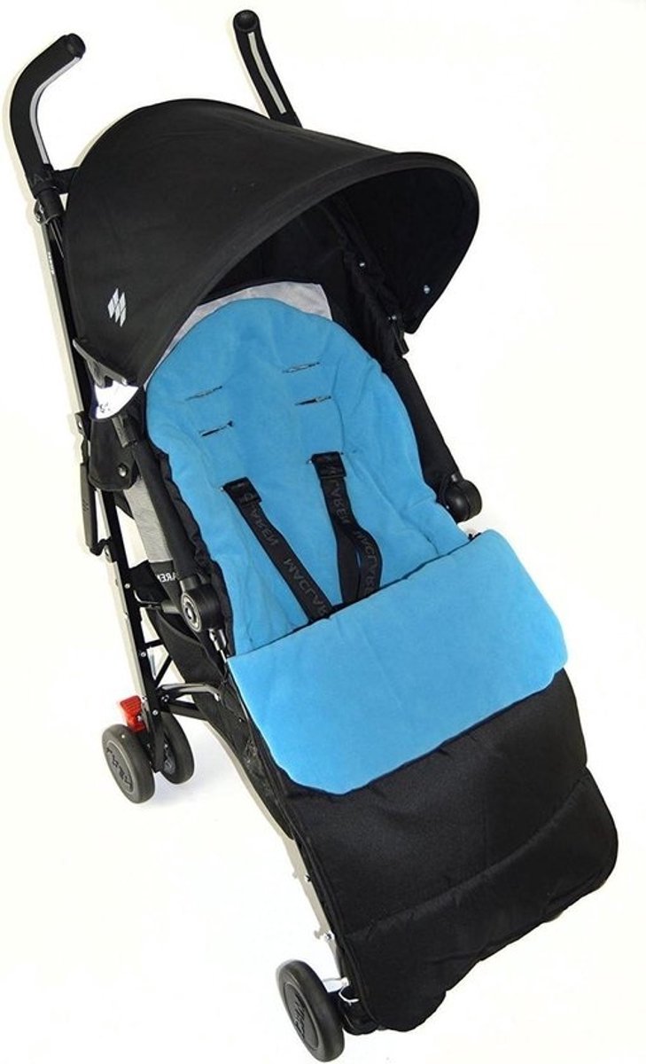 Voetenzak Kinderstoel - Zitverkleiner Dekentje - Kinderwagen Comfort - Afneembare Voering - 47 x 41 x 7 cm - Blauw