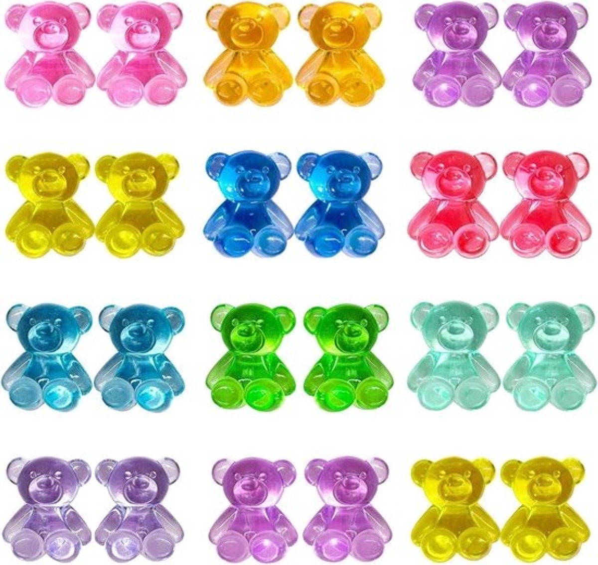 100 Stuks Mini Beer Beeldjes voor Knutselen en Poppenhuizen
