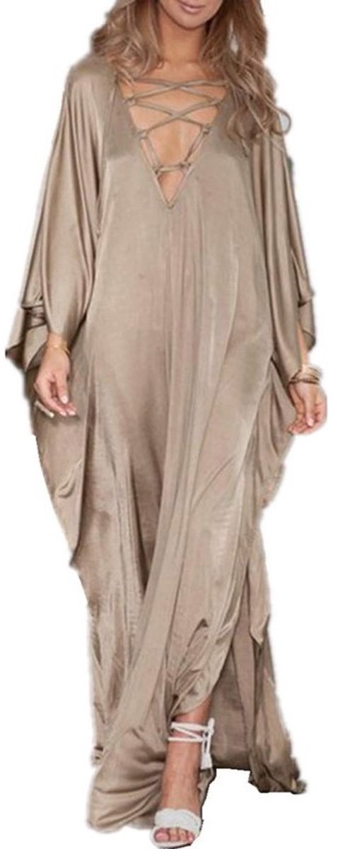 Lange Kimono Maxi Jurk Bohemian Strand Cover-up voor Dames