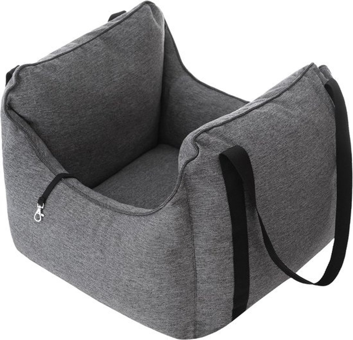 Hondenligbed voor Autostoel - Bench en Reismand voor Kleine Hond of Kat - Waterafstotend en Wasbaar - 60x55 cm