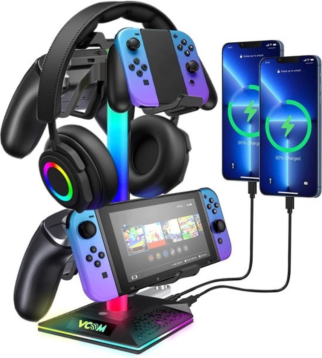 RGB Headset Standaard met Verlichting